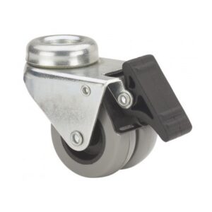 Rueda goma giratoria con freno Alex diametro 50 mm. modelo TW0107