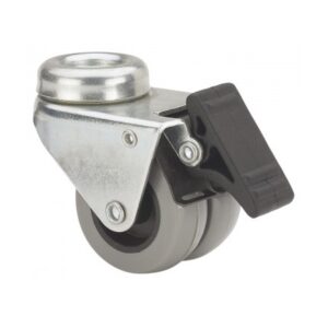 Rueda nylon-poliamida giratoria con freno Alex diametro 50 mm. modelo TW0108