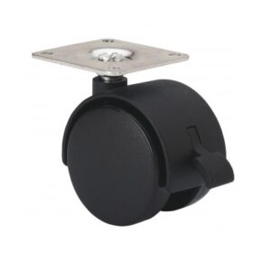 Rueda polipropileno-plastico giratoria con freno Alex diametro 50 mm. modelo TW0112