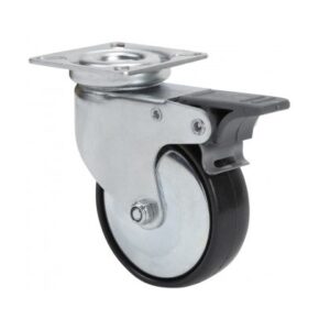 Rueda nylon-poliamida giratoria con freno Alex diametro 50 mm. modelo TW0140