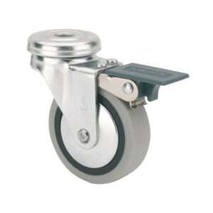 Rueda goma giratoria con freno Alex diametro 50 mm. modelo TW0162