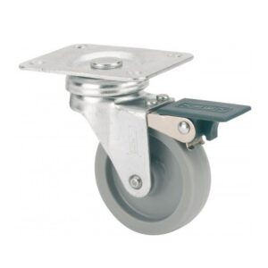 Rueda poliamix giratoria con freno Alex diametro 40 mm. modelo TW0172