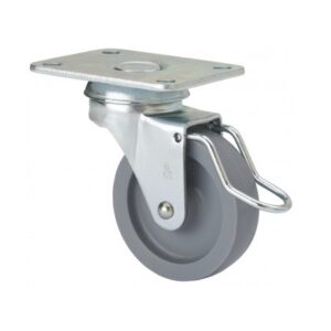 Rueda poliamix giratoria con freno Alex diametro 60 mm. modelo TW0194