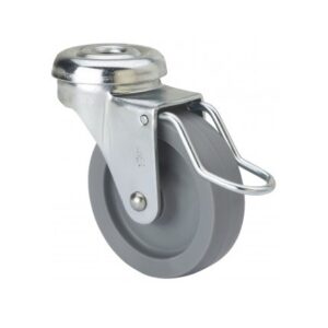 Rueda poliamix giratoria con freno Alex diametro 60 mm. modelo TW0195