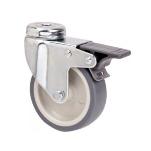Rueda goma giratoria con freno Alex diametro 100 mm. modelo TW0248