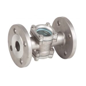 Mirilla de turbulencia doble cristal a/inox. A-316 con bridas DN-80 PN-16