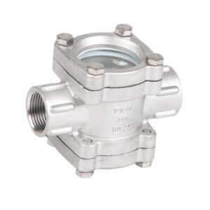 Mirilla de turbulencia doble cristal a/inox. A-316 con rosca 1" PN-16 - Imagen 1