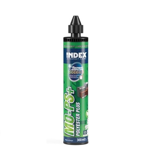 Anclaje quimico poliester Plus sin estireno Index 300 ml. MOPS300