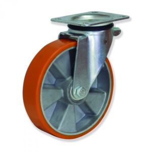Rueda giratoria poliuretano Gayner diametro 160 mm. MPG5 160 APB5 codigo 35-024