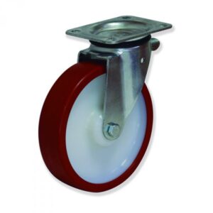 Rueda giratoria poliuretano Gayner diametro 200 mm. MPG5 200 NPB5 codigo 35-048/1