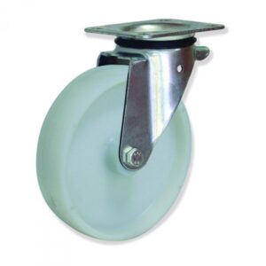 Rueda giratoria con freno nylon Gayner diametro 200 mm. MPG5 200 NYL5-FD codigo 35-052/1-FD - Imagen 1