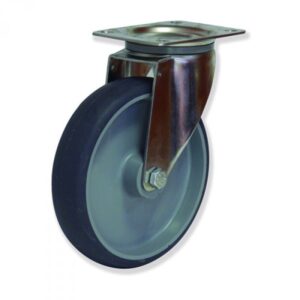 Rueda fija poliuretano Gayner diametro 125 mm. FIPF4 125 NPX4 codigo 34-903/16