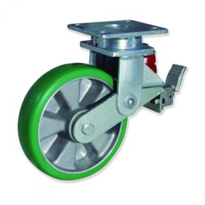 Rueda giratoria poliuretano Gayner diametro 125 mm. HAPG6 125 AEBB5-FS codigo 36-768-FS