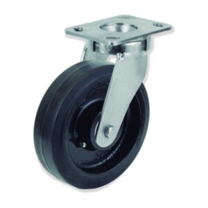 Rueda giratoria goma Gayner diametro 200 mm. QPG6 200 HGB5 codigo 36-812/06