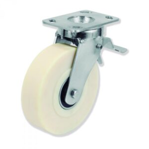 Rueda giratoria con freno poliamida Gayner diametro 100 mm. QPG6 100 POB6-FD codigo 36-838/4-FD - Imagen 1