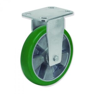 Rueda fija poliuretano Gayner diametro 125 mm. QPF6 125 AEBB5 codigo 36-841