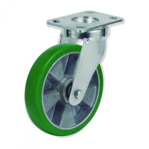 Rueda giratoria poliuretano Gayner diametro 160 mm. QPG6 160 AEBB5 codigo 36-842