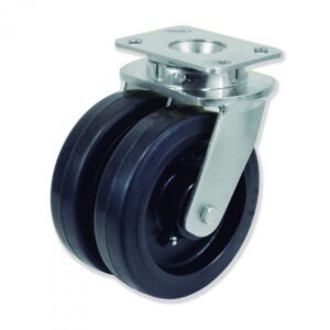 Rueda giratoria goma Gayner diametro 125 mm. QDPG6 150 HGB5 codigo 36-912/04 - Imagen 1