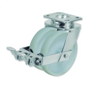 Rueda giratoria nylon Gayner diametro 150 mm. QDPG6 150 NYB6-FS codigo 36-926-FS