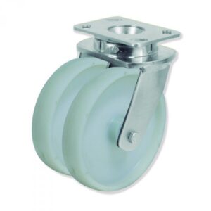 Rueda giratoria nylon Gayner diametro 200 mm. QDPG6 200 NYB6 codigo 36-928