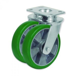 Rueda giratoria poliuretano Gayner diametro 200 mm. QDPG6 200 AEBB5 codigo 36-944 - Imagen 1