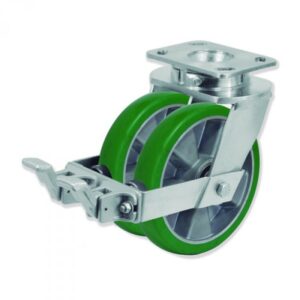 Rueda fija poliuretano Gayner diametro 200 mm. QDPF6 200 AEBB5 codigo 36-945