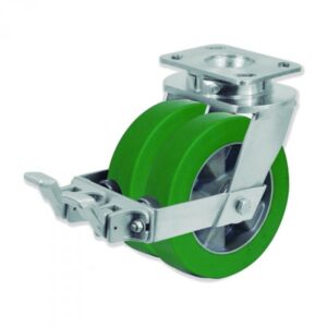 Rueda giratoria poliuretano Gayner diametro 200 mm. QDPG6 200 AEB5-FS codigo 36-946-FS