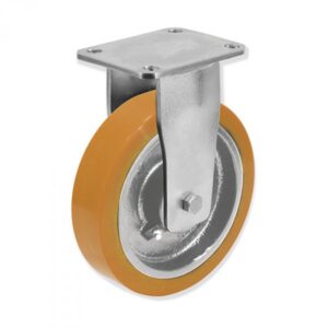 Rueda fija poliuretano Gayner diametro 200 mm. QPF7 200 HPB6 codigo 37-63