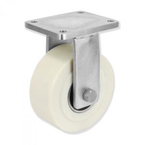 Rueda fija poliamida Gayner diametro 200 mm. QPF8 200 POB8 codigo 38-157