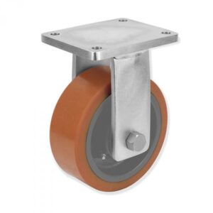 Rueda fija vulkollan Gayner diametro 250 mm. QPF8 250 HVB8 codigo 38-171