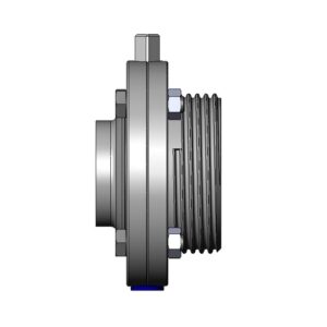 Valvula de mariposa A480 DIN macho-soldar Inoxpa A-304L DN-65 VMQ FDA (silicona) sin maneta
