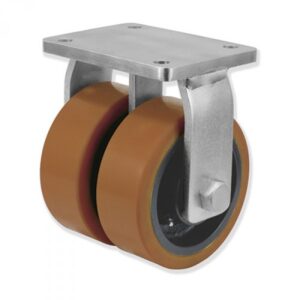 Rueda fija vulkollan Gayner diametro 400 mm. UDPF8 400 HVB8 codigo 38-543