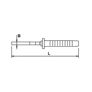 Alicate boca plana Ega Master 160 mm. Titacrom® Bimat codigo 62337 - Imagen 3