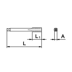 Set de 2 machos de roscar Ega Master 1/2" x 14 GAS (BSP) codigo 57823 - Imagen 2