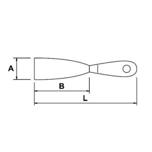Espatula acero especial Ega Master 50 mm. mango madera codigo 67022 - Imagen 2