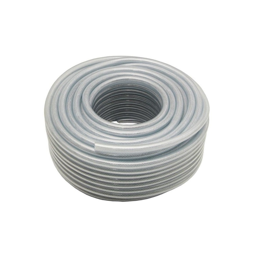 Rollo 50 mts.  manguera PVC transparente Criflex mallada 35 x 45 mm.