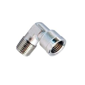 Codo macho-hembra laton niquelado 1/8"x1/8"