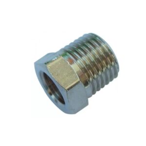 Reduccion macho-hembra conica laton niquelado 3/8"x1/8"