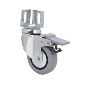 Rueda goma giratoria con freno Alex diametro 60 mm. modelo 2-4635