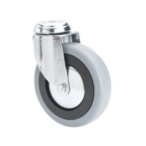 Rueda goma giratoria  Alex diametro 100 mm. 2-4589