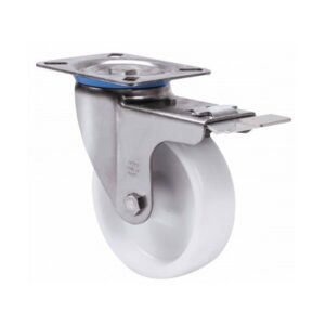 Rueda poliamix giratoria con freno Alex diametro 125 mm. modelo 2-4950