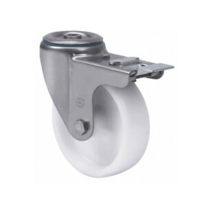 Rueda poliamix giratoria con freno Alex diametro 125 mm. modelo 2-4952
