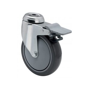 Rueda goma giratoria con freno Alex diametro 100 mm. 2-4606 - Imagen 1