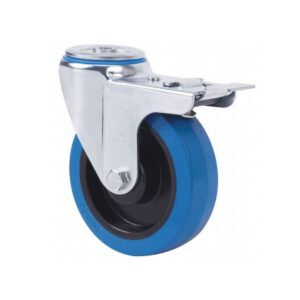 Rueda goma giratoria con freno Alex diametro 125 mm. modelo 2-4461