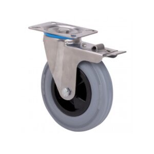 Rueda goma giratoria con freno Alex diametro 160 mm. modelo 2-4755