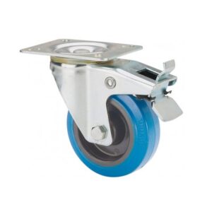 Rueda goma giratoria con freno Alex diametro 160 mm. modelo TW0298