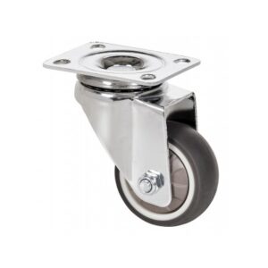 Rueda goma giratoria  Alex diametro 40 mm. modelo 1-0779
