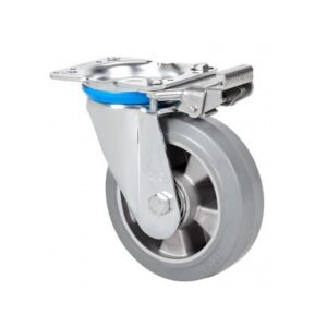 Rueda goma giratoria con bloqueo direccional Alex diametro 200 mm. 2-4371 - Imagen 1