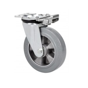 Rueda goma giratoria con bloqueo direccional Alex diametro 200 mm. modelo 2-4379