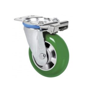Rueda poliuretano giratoria con bloqueo direccional Alex diametro 160 mm. modelo 2-4391